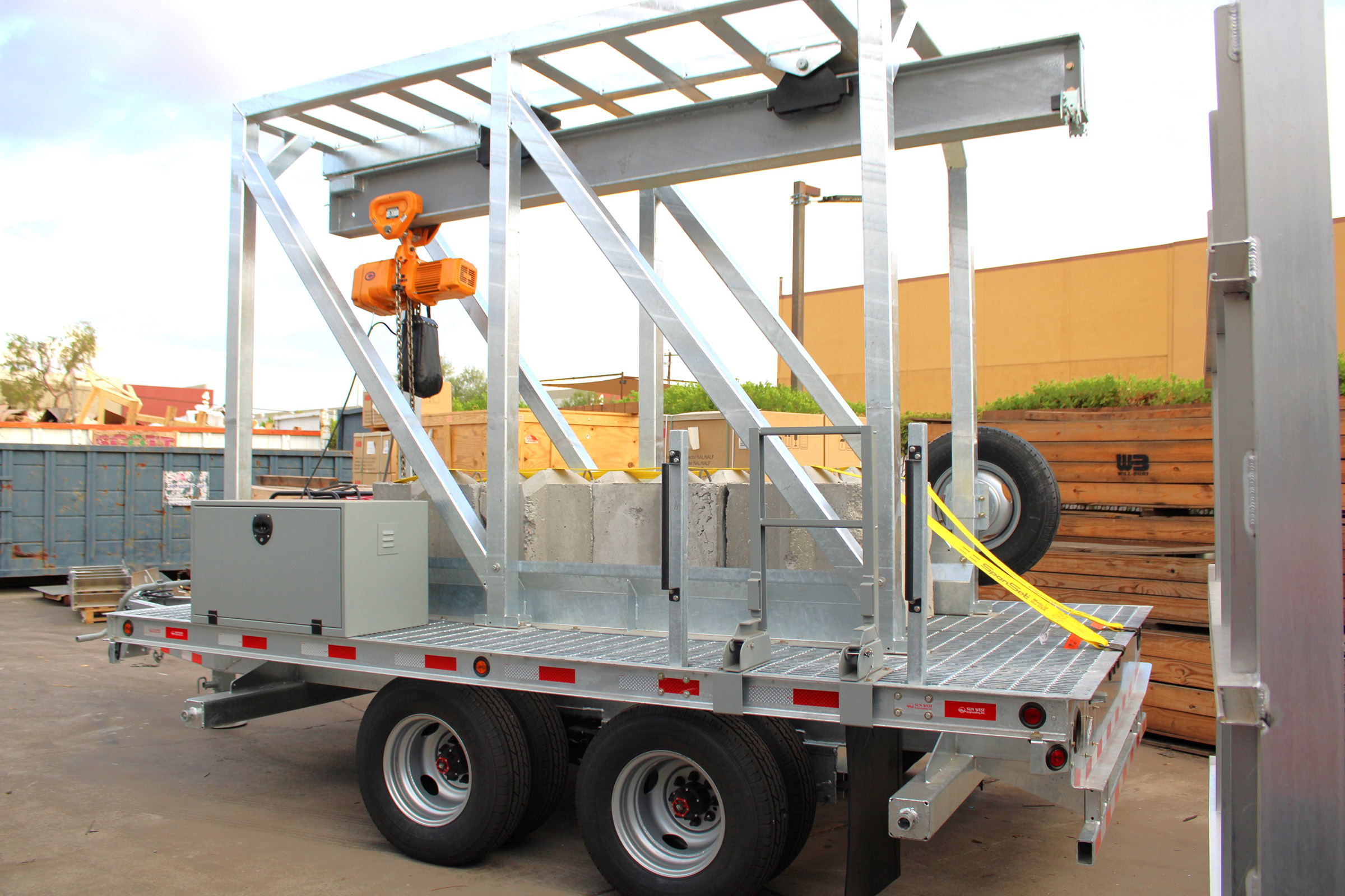 1,850-lb Concrete Block Trailer