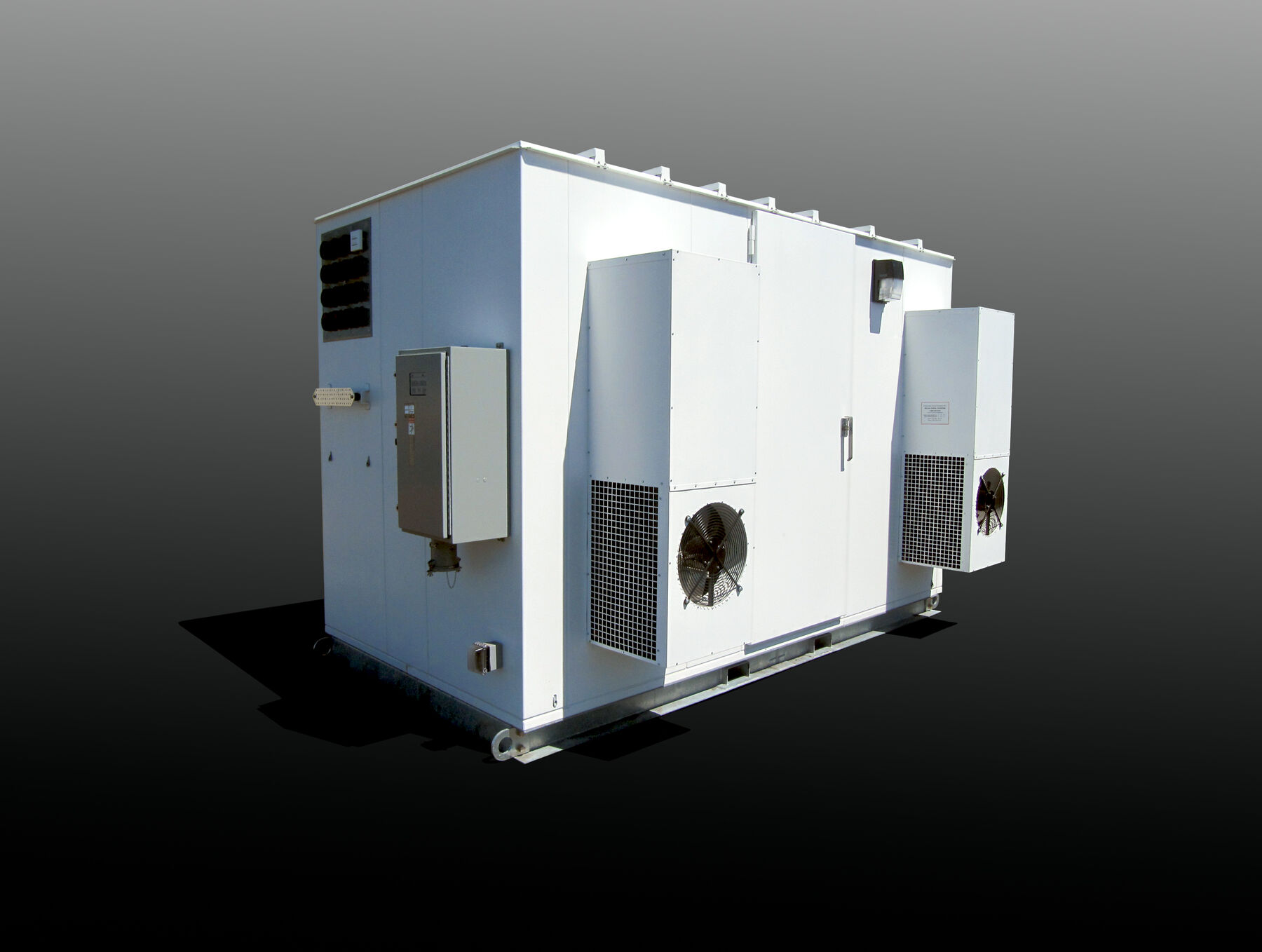 Large Walk-In Cabinet Picture of a large walk-in wireless cabinet structure